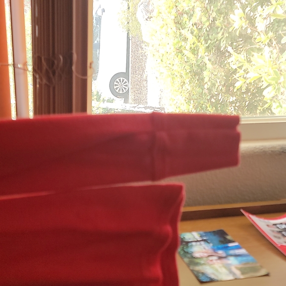 Red Festive Old Navy Christmas Long Sleeve Shirt - Picture 3 of 8